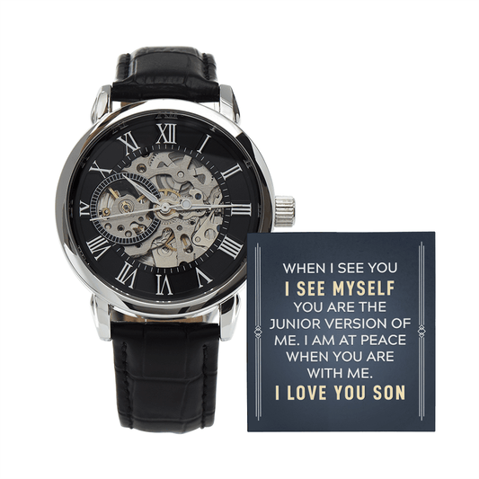 To My Son - "Junior Version of Me" Luxury Openwork Watch - Everly Moments
