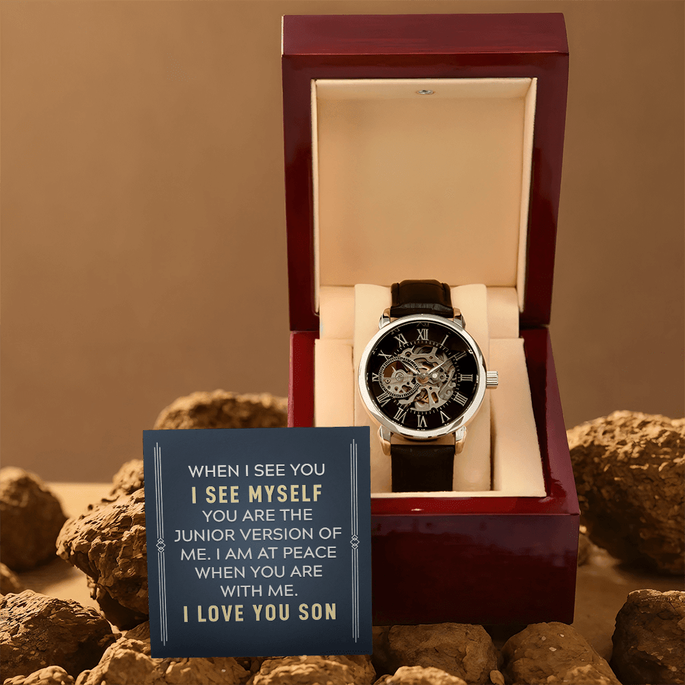 To My Son - "Junior Version of Me" Luxury Openwork Watch - Everly Moments