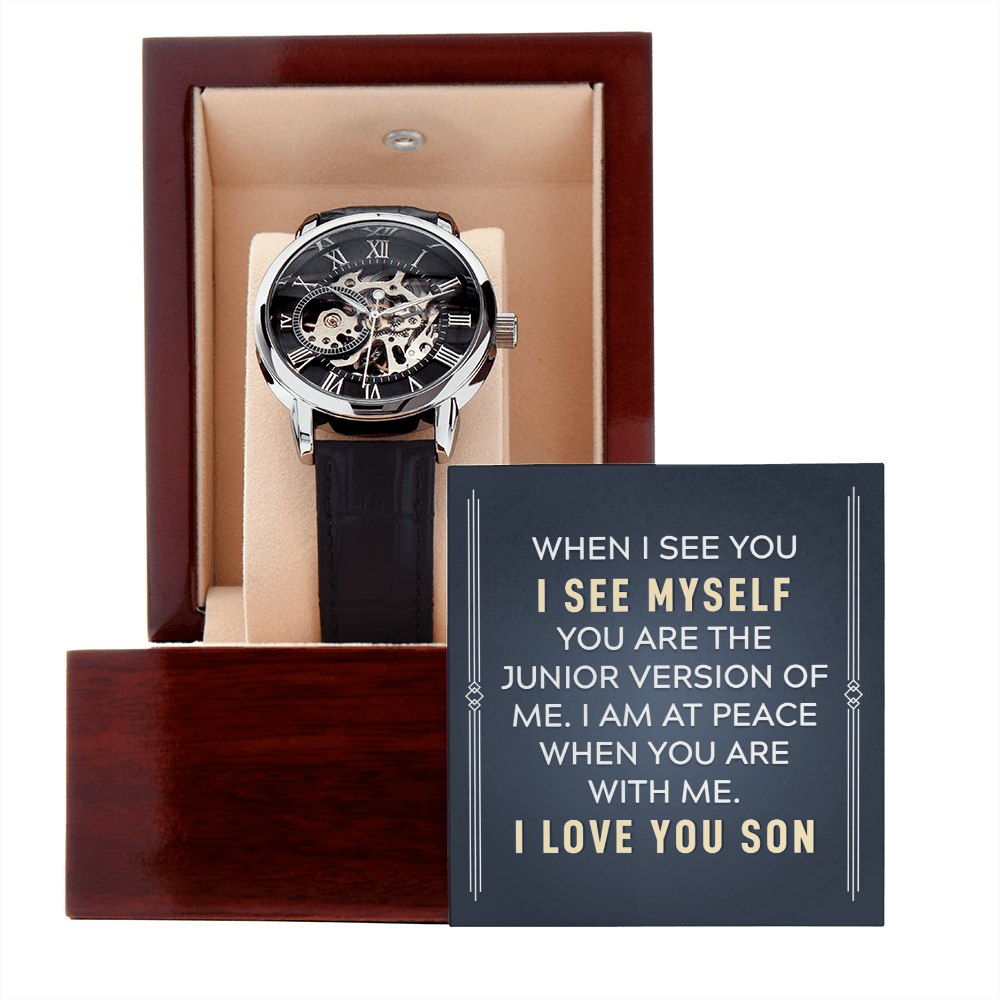 To My Son - "Junior Version of Me" Luxury Openwork Watch - Everly Moments