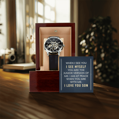 To My Son - "Junior Version of Me" Luxury Openwork Watch - Everly Moments