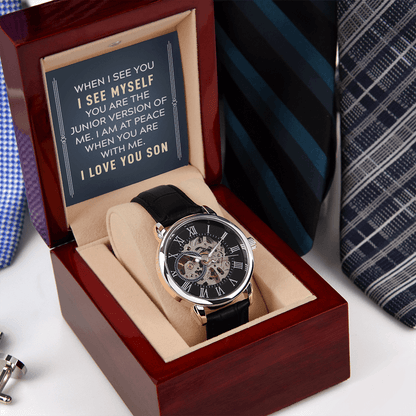 To My Son - "Junior Version of Me" Luxury Openwork Watch - Everly Moments