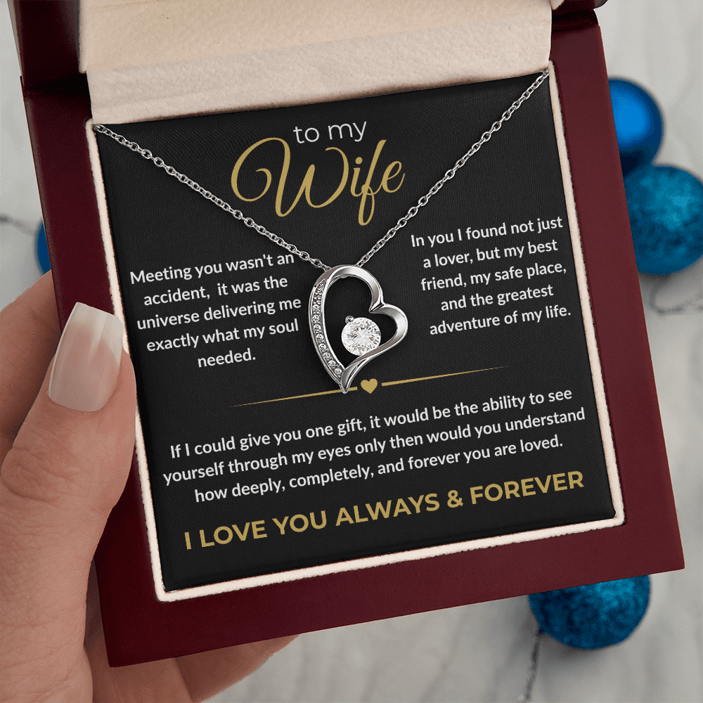 To My Wife – "I Love You Always & Forever" Forever Love Necklace | Gift for Her - Everly Moments