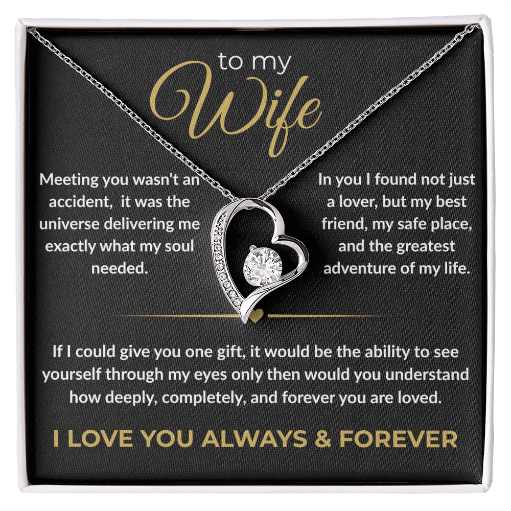 To My Wife – "I Love You Always & Forever" Forever Love Necklace | Gift for Her - Everly Moments