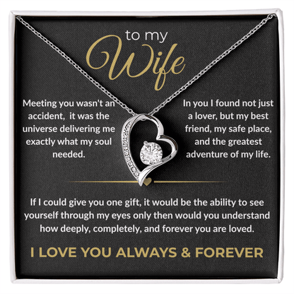 To My Wife – "I Love You Always & Forever" Forever Love Necklace | Gift for Her - Everly Moments