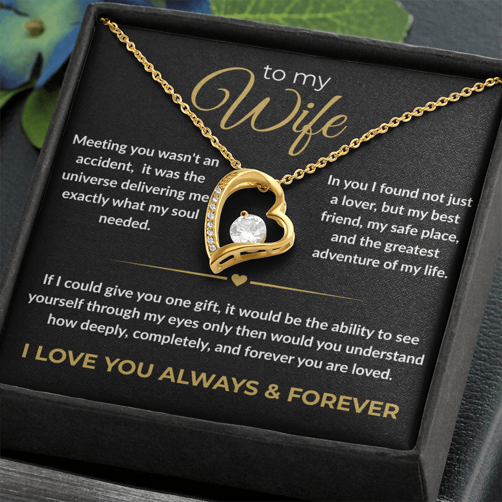 To My Wife – "I Love You Always & Forever" Forever Love Necklace | Gift for Her - Everly Moments