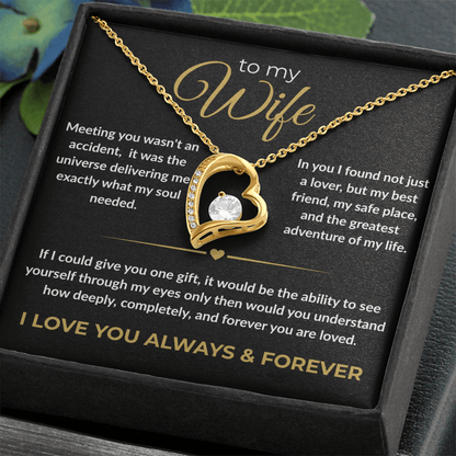 To My Wife – "I Love You Always & Forever" Forever Love Necklace | Gift for Her - Everly Moments