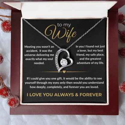 To My Wife – "I Love You Always & Forever" Forever Love Necklace | Gift for Her - Everly Moments