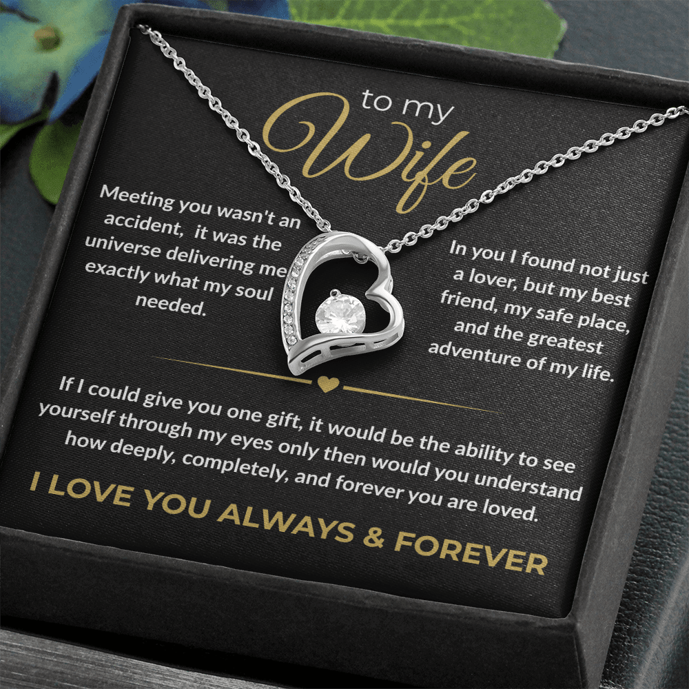 To My Wife – "I Love You Always & Forever" Forever Love Necklace | Gift for Her - Everly Moments