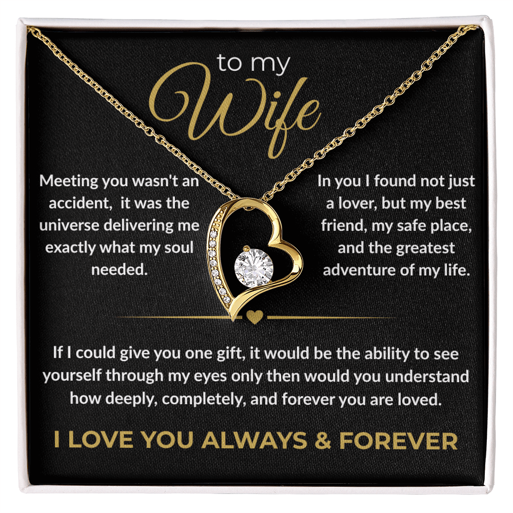 To My Wife – "I Love You Always & Forever" Forever Love Necklace | Gift for Her - Everly Moments