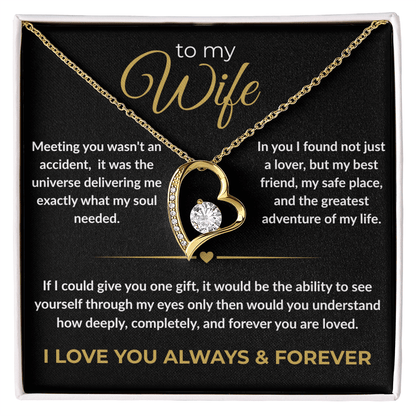 To My Wife – "I Love You Always & Forever" Forever Love Necklace | Gift for Her - Everly Moments