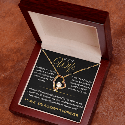To My Wife – "I Love You Always & Forever" Forever Love Necklace | Gift for Her - Everly Moments