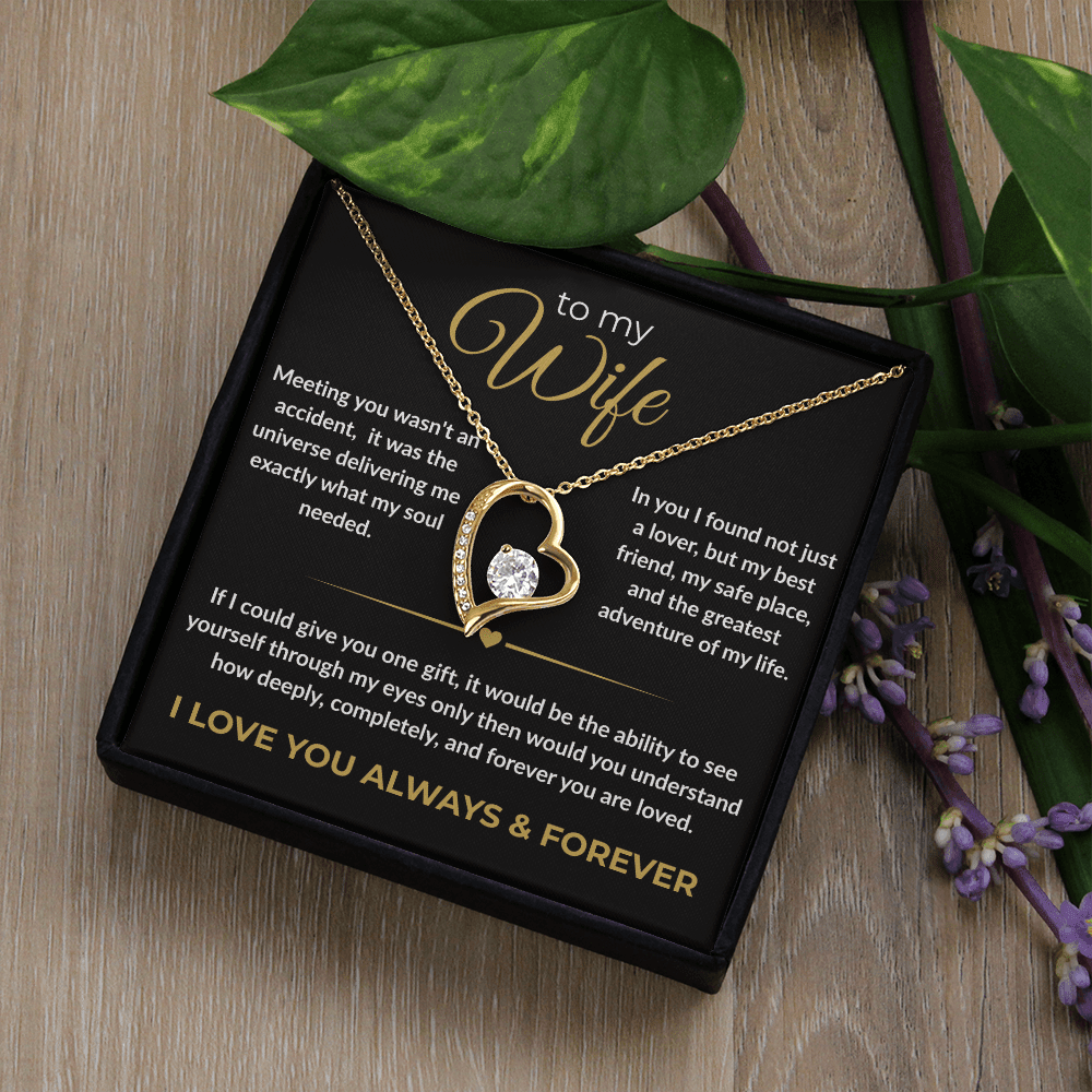 To My Wife – "I Love You Always & Forever" Forever Love Necklace | Gift for Her - Everly Moments