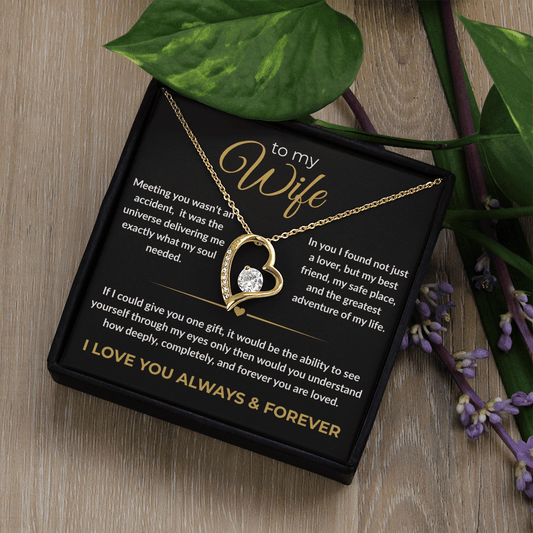 To My Wife – "I Love You Always & Forever" Forever Love Necklace | Gift for Her - Everly Moments