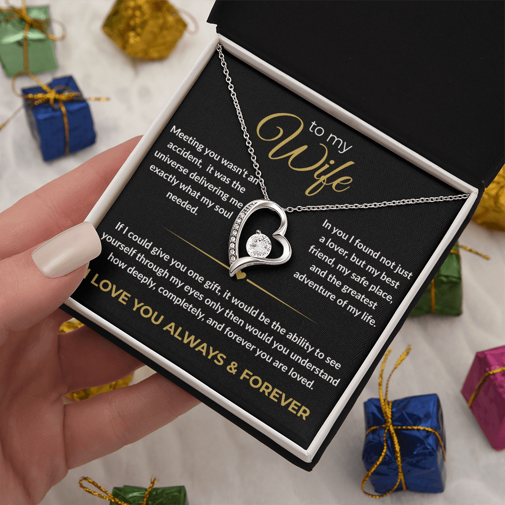To My Wife – "I Love You Always & Forever" Forever Love Necklace | Gift for Her - Everly Moments