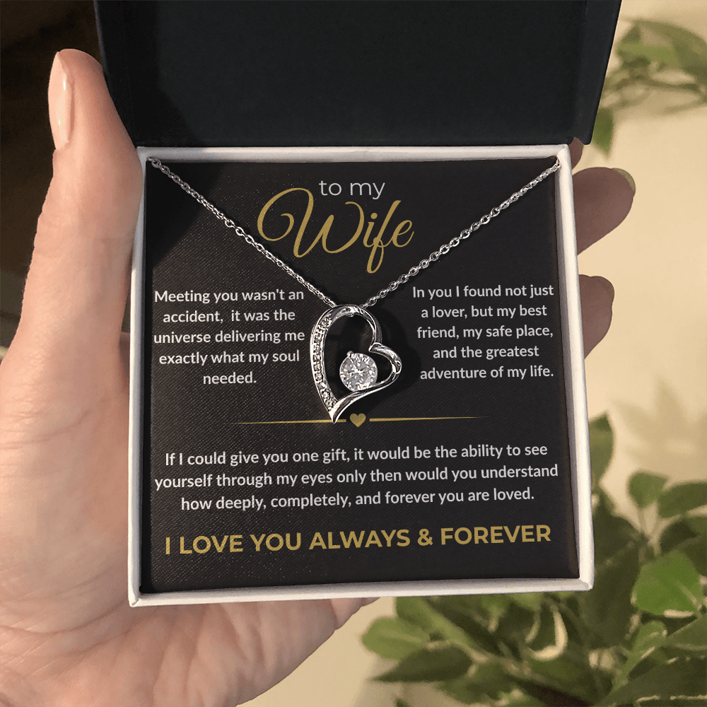 To My Wife – "I Love You Always & Forever" Forever Love Necklace | Gift for Her - Everly Moments