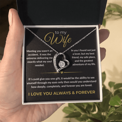 To My Wife – "I Love You Always & Forever" Forever Love Necklace | Gift for Her - Everly Moments